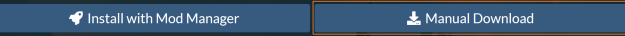 Web browser open to a mod database website like Thunderstore, displaying the BepInEx mod page available for download.